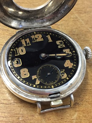 Lot 5 - Alcock & Brown. A wristwatch presented to Captain Alcock 17 July 1919