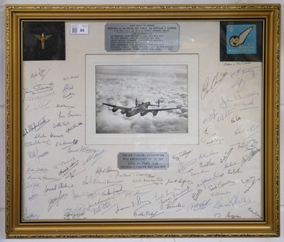 Lot 89 - Royal Air Force. The Air Gunners Association multi signed montage