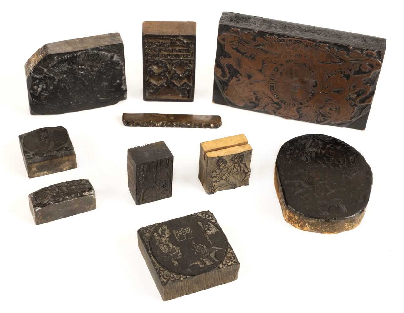 Lot 146 - Printers block. A collection of 18th century printers blocks