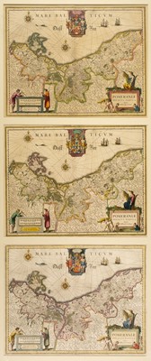 Lot 162 - Pomerania. Blaeu (Willem J.), Pomeraniae ducatus tabula Auctore Eilhardo Lubino, circa 1640