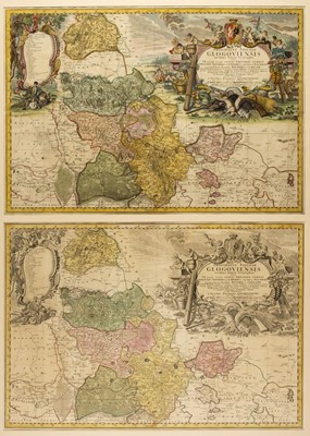 Lot 182 - Silesia. Homann (J. B. heirs of), Principatus Silesiae Glogoviensis..., 1739