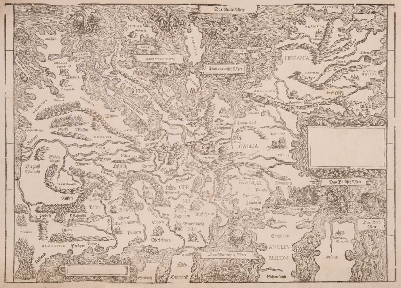 Lot 146 Europe Stumpf Johann Untitled Map Of