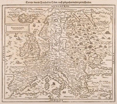 Lot 208 - Europe. Munster (Sebastian), Europa das ein Drittheil der Erde nach gelegenheit..., circa 1588