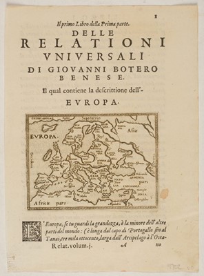 Lot 117 - Europe. Van de Aa (Pieter), L'Europe suivant les Nouvelles Observations..., Leiden, circa 1714