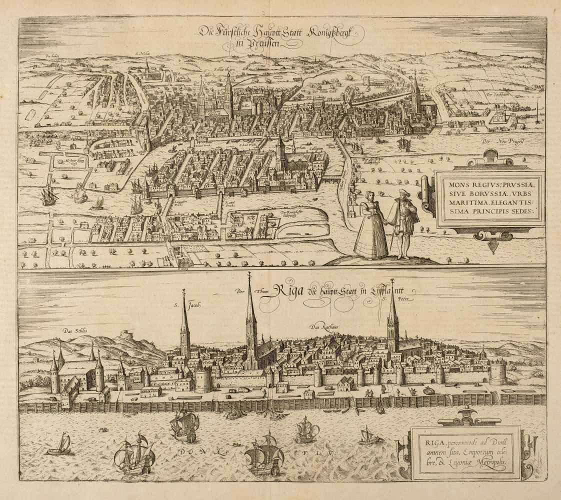 Lot 125 - Konigsberg & Riga. Braun (Georg & Hogenberg Franz), Die Furtsliche Hauptt Statt Konigssberk..., 1618