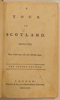 Lot 88 - Pennant (Thomas). Antiquities & Scenery of the North of Scotland, in a Series of Letters, 1780