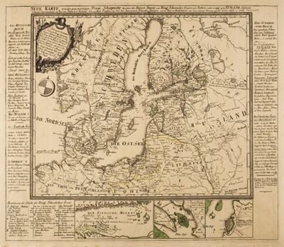 Lot 135 - Northern Europe. Lange (Johann Elias), Neue Karte den gegenwartigen Kriegs-Schauplatze..., 1788