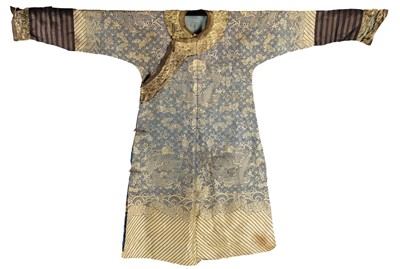 Lot 263 - Chinese Dragon Robe. A 19th century brocade silk Dragon Robe