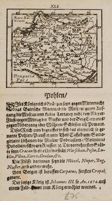 Lot 158 - Poland. Zurner (Adam Friedrich), Polonia et Lithuania cum suis Palatinatibus, circa 1680