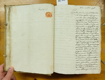 Lot 284 - Italy. Four manuscripts, c.18th century, ex libris Lord North & Sir Thomas Phillips