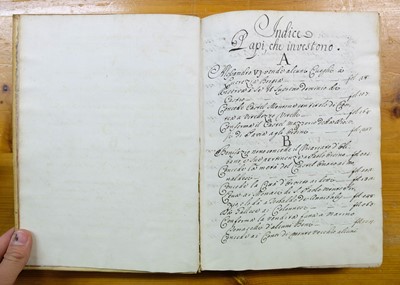 Lot 284 - Italy. Four manuscripts, c.18th century, ex libris Lord North & Sir Thomas Phillips