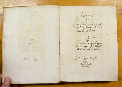 Lot 284 - Italy. Four manuscripts, c.18th century, ex libris Lord North & Sir Thomas Phillips