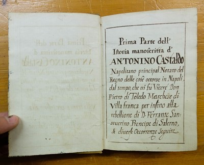 Lot 284 - Italy. Four manuscripts, c.18th century, ex libris Lord North & Sir Thomas Phillips