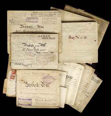 Lot 293 - Yorkshire. Group of vellum deeds relating to the Red Hall Estate, Leeds, 1757-1913