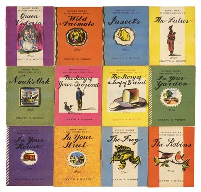 Lot 456 - Ritchie (Trekkie). A collection of 12 Midget Books, Chatto & Windus, 1940s