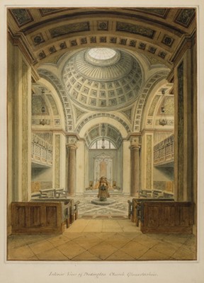 Lot 473 - Buckler (John, 1770-1851). Interior View of Dodington Church, Gloucestershire, 1814