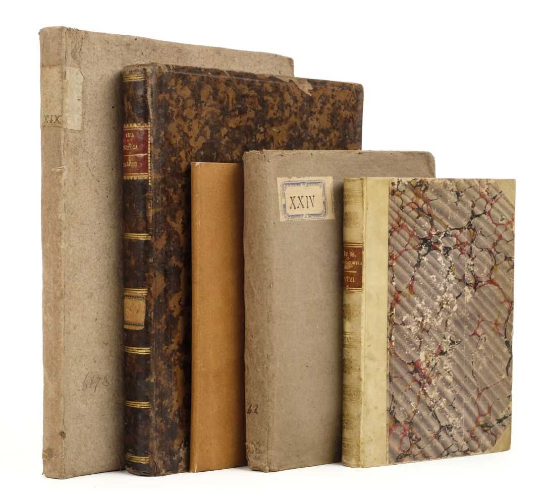 Lot 269 - Barotti (Giovanni Andrea, 1701-1772). 'Notizie intorno a M. Girolamo Vida', 1771-1, & 4 other MSS