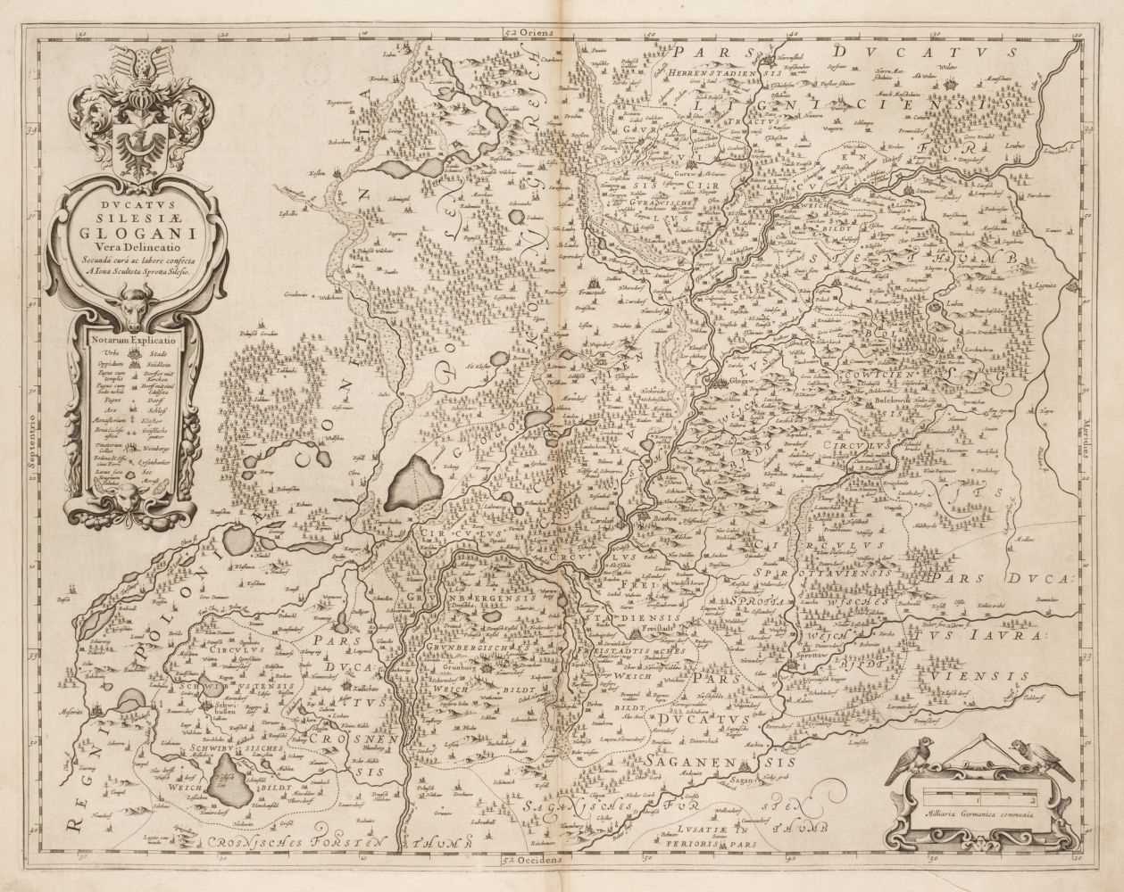Lot 44 - Poland/Silesia. Blaeu (Johannes), Ducatus Silesiae Glogani vera Delineatio, circa 1640