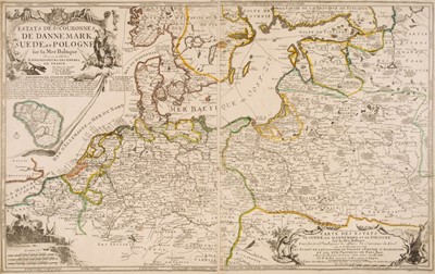 Lot 121 - Baltic countries. De Fer (Nicolas), Estats des Couronnes de Dannemark, Suede et Pologne, 1705