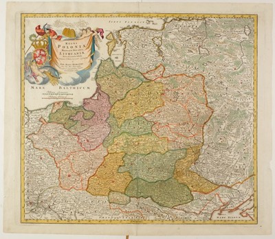Lot 145 - Poland. Danckerts (Justus), Regni Poloniae et Ducatus Lithuaniae..., Amsterdam circa 1700
