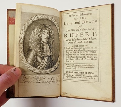 Lot 221 - English Civil War. Historical Memoires of the Life and Death of Prince Rupert, 1st edition, 1683