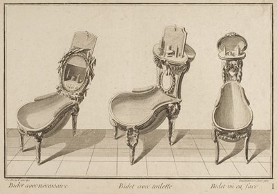 Lot 299 - Delafosse (Jean Charles) & Ranson (Pierre). A group of engravings of furniture, 1770s