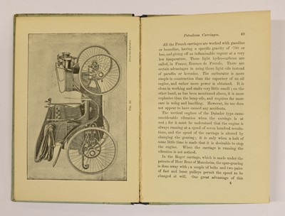 Lot 54 - Knight (John Henry). Notes on Motor Carriages, 1st edition, 1896