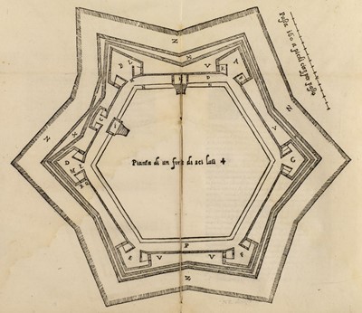 Lot 237 - Lanteri (Giacomo). Duo libri del modo di fare le fortificationi, 1st edition, 1559
