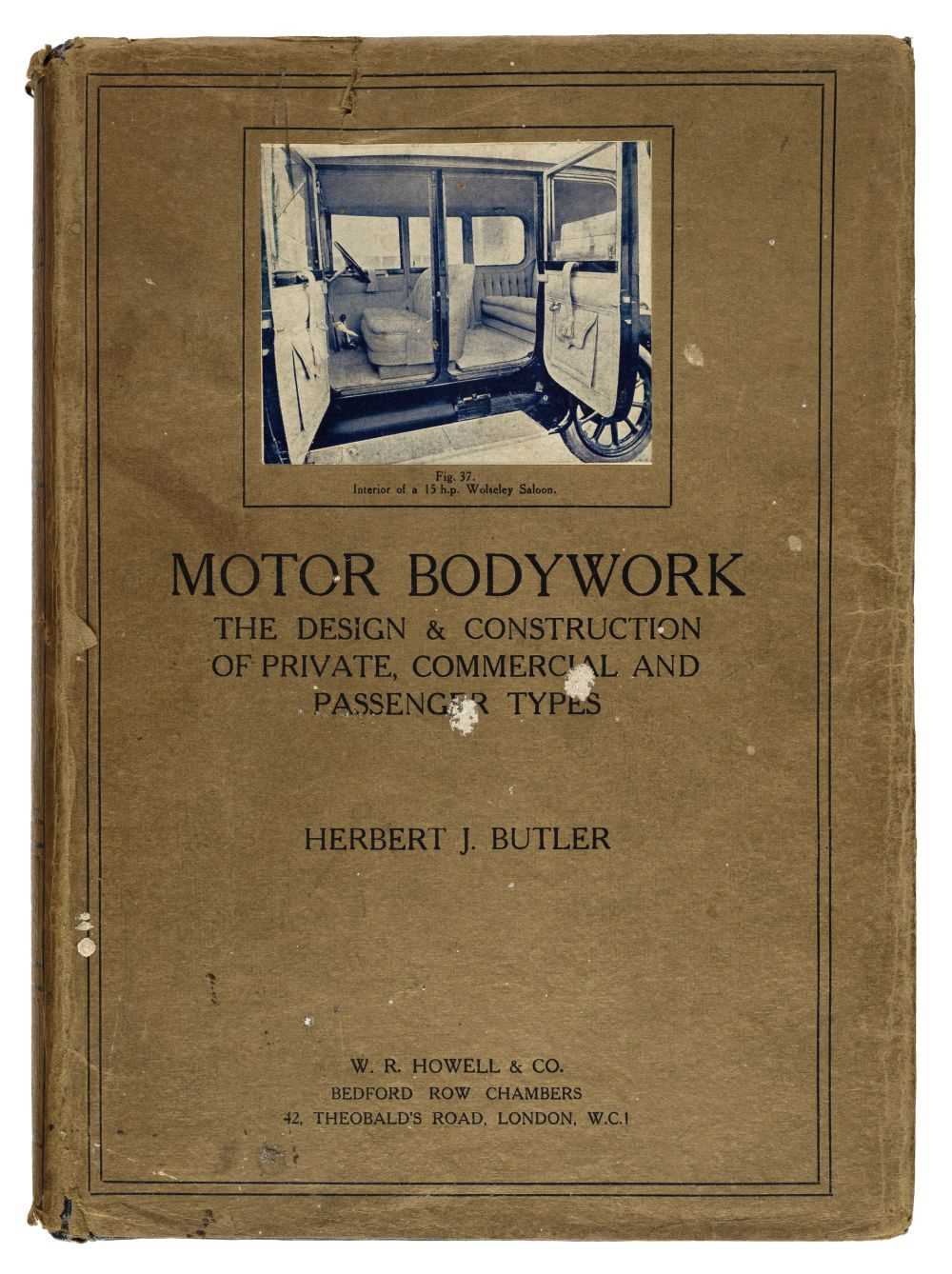 Lot 49 - Butler (Herbert J.). Motor Bodywork, 1924