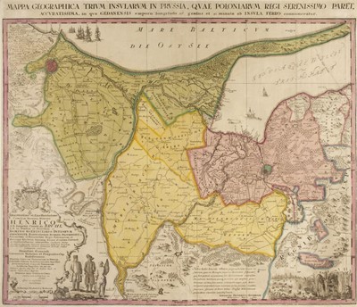 Lot 167 - Prussia. Endersch (J. F.), Mappa Geographica Trium in Prussia..., 1753