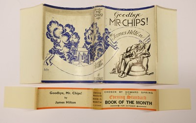 Lot 568 - Hilton (James). Good-bye Mr. Chips, 1st UK edition, 1934, signed, in the dust jacket