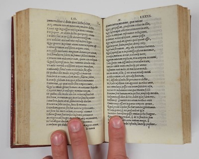 Lot 240 - Lucretius Carus (Titus). De rerum natura libri VI, Florence: Filippo Giunta, 1512