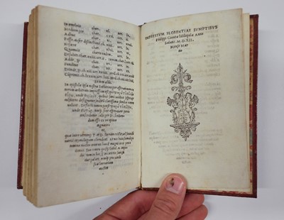 Lot 240 - Lucretius Carus (Titus). De rerum natura libri VI, Florence: Filippo Giunta, 1512