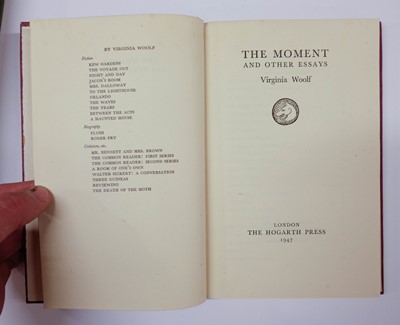 Lot 622 - Woolf (Virginia). The Years, 1st edition, 1937 & The Moment and other essays, 1st edition, 1947