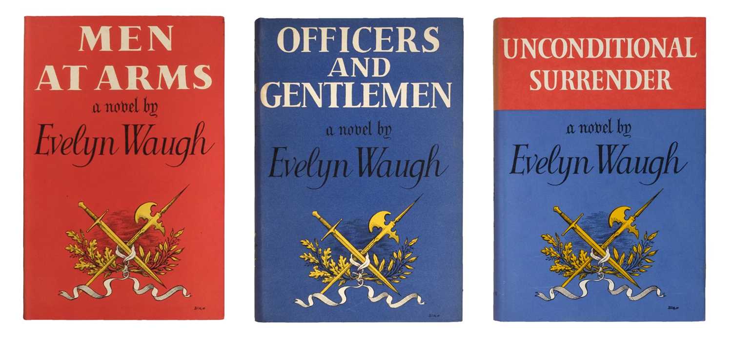 Lot 612 - Waugh (Evelyn). 'Sword of Honour' trilogy, 3 volumes, 1952-61