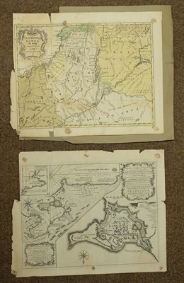 Lot 101 - Universal Magazine. Seven maps and plans of North America, c.1750
