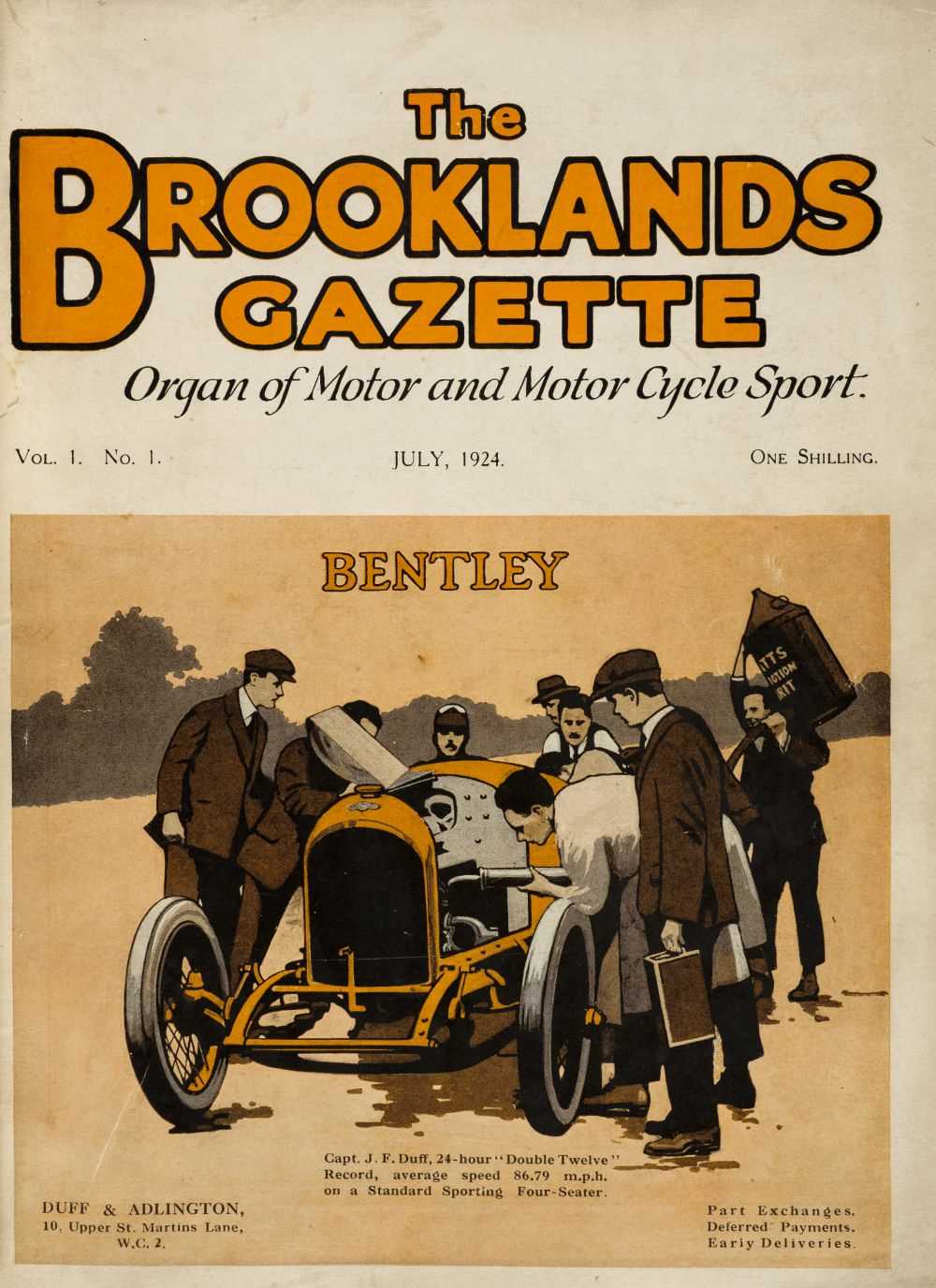 Lot 48 - Brooklands Gazette. Organ of Motor and Motor Cycle Sport, 1924-5