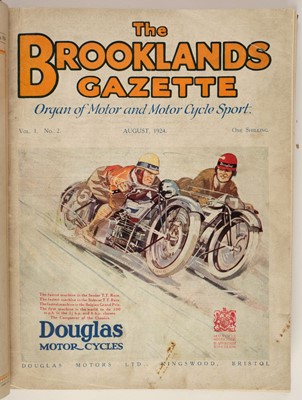 Lot 48 - Brooklands Gazette. Organ of Motor and Motor Cycle Sport, 1924-5