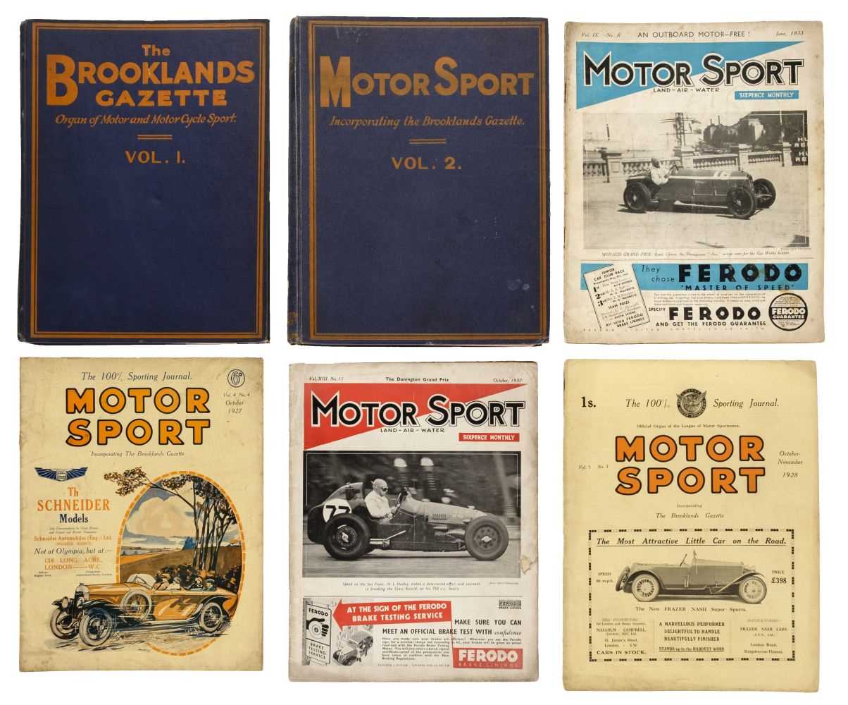 Lot 60 - Motor Sport. A near-unbroken run, 1924-90