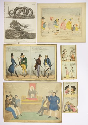 Lot 384 - Caricatures. A mixed collection of approximately seventy-five caricatures, mostly 19th century