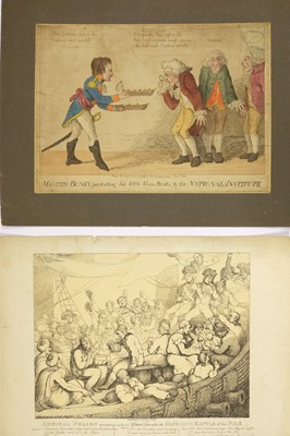 Lot 384 - Caricatures. A mixed collection of approximately seventy-five caricatures, mostly 19th century