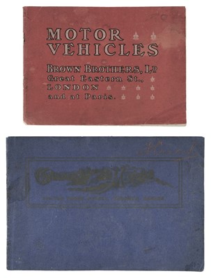 Lot 633 - Motoring. Two rare early trade catalogues, Brown Brothers & Canadian Motors, 1901