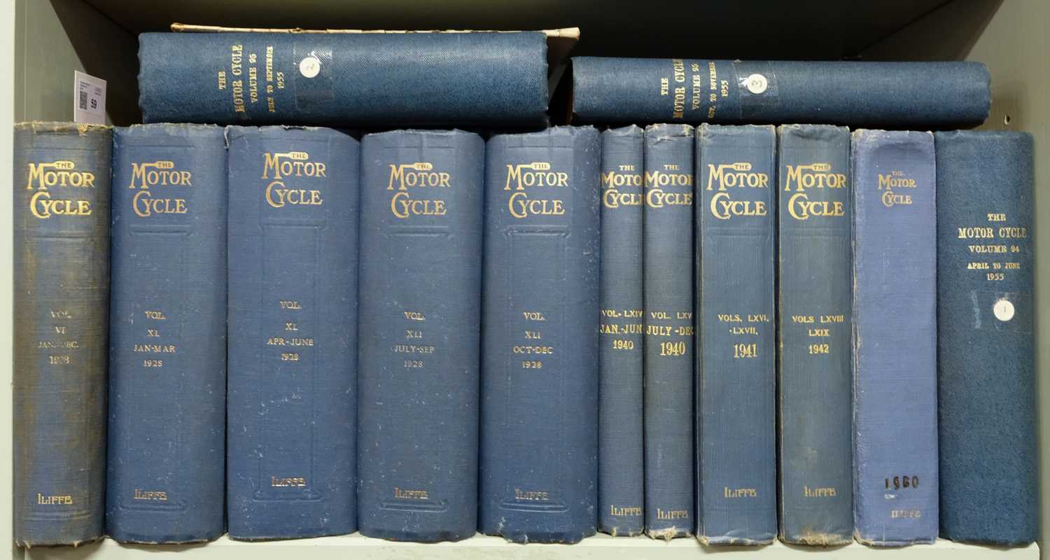Lot 59 - Motor Cycle. Eleven volumes, 1908-55
