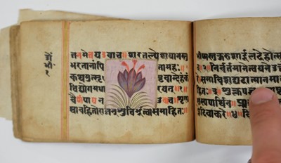 Lot 55 - Sanskrit manuscript. [Extracts from the Mahabharata], Kashmir, c.1800-20