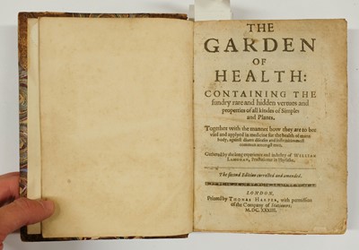 Lot 85 - Langham (William). The Garden of Health, 2nd edition, 1633