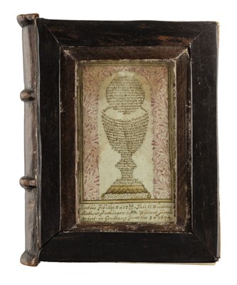 Lot 88 - Buchinger (Matthias, 1674-1740). A bookform box with micrography, 1720/21