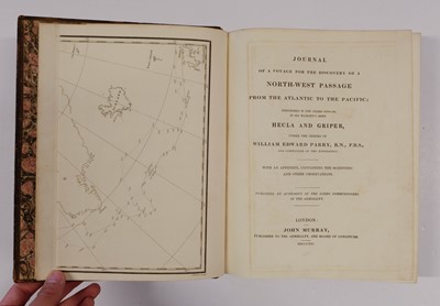 Lot 47 - Parry (William). Journal of a Voyage for the Discovery of a North-West Passage, 1st editon, 1821