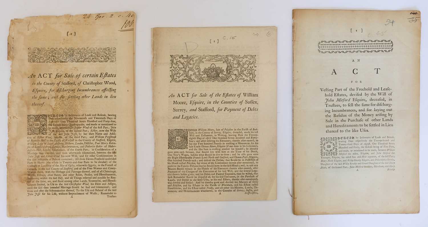 Lot 68 Acts of Parliament. Approximately 60 British