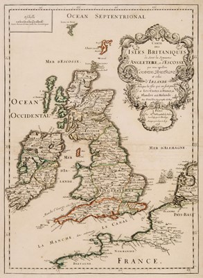 Lot 125 - British Isles. Du Val (Pierre), Carte des Isles Britaniques..., 1688