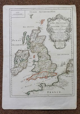 Lot 125 - British Isles. Du Val (Pierre), Carte des Isles Britaniques..., 1688